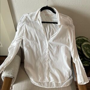 Xirena White Button-Up Women's Top